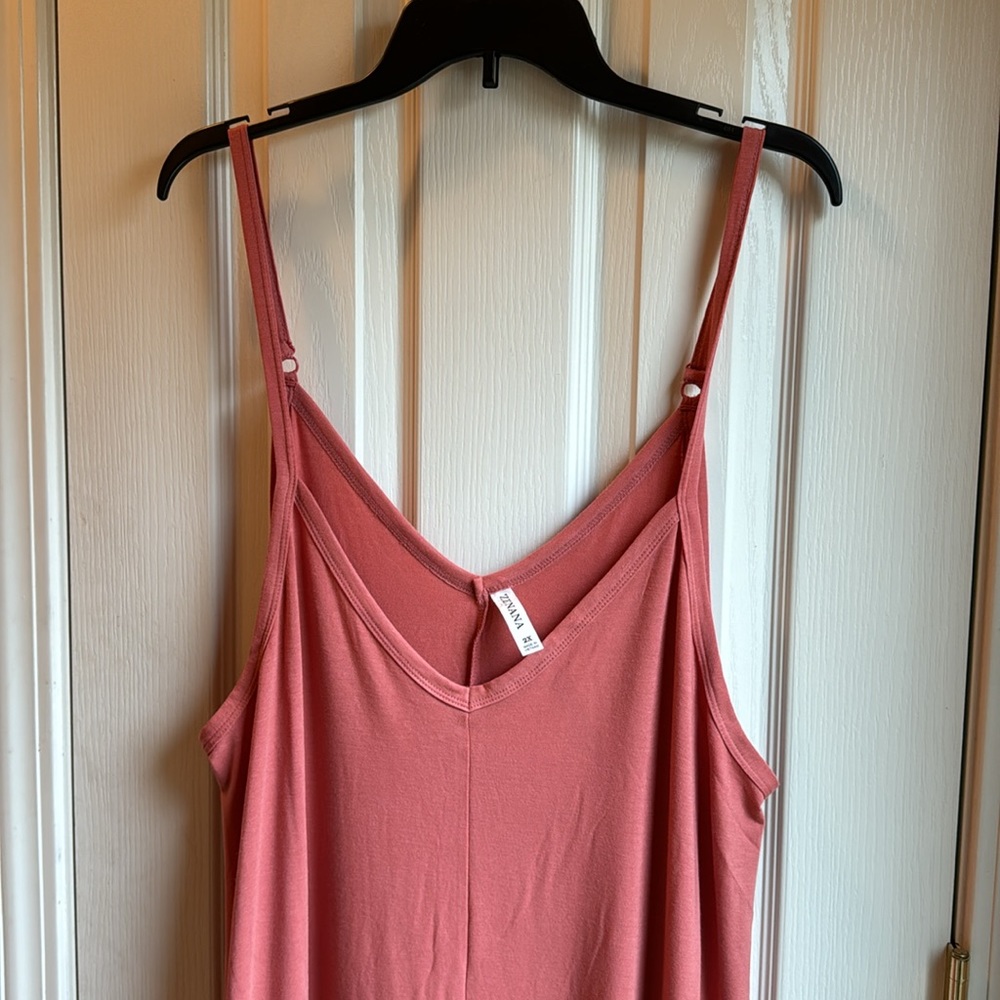 NWT ZENANA-DRAB CORAL LONG CASUAL DRESS- PERFECT FOR SUMMER!!!